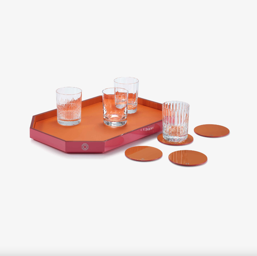 Octogone Tray - Medium - Orange