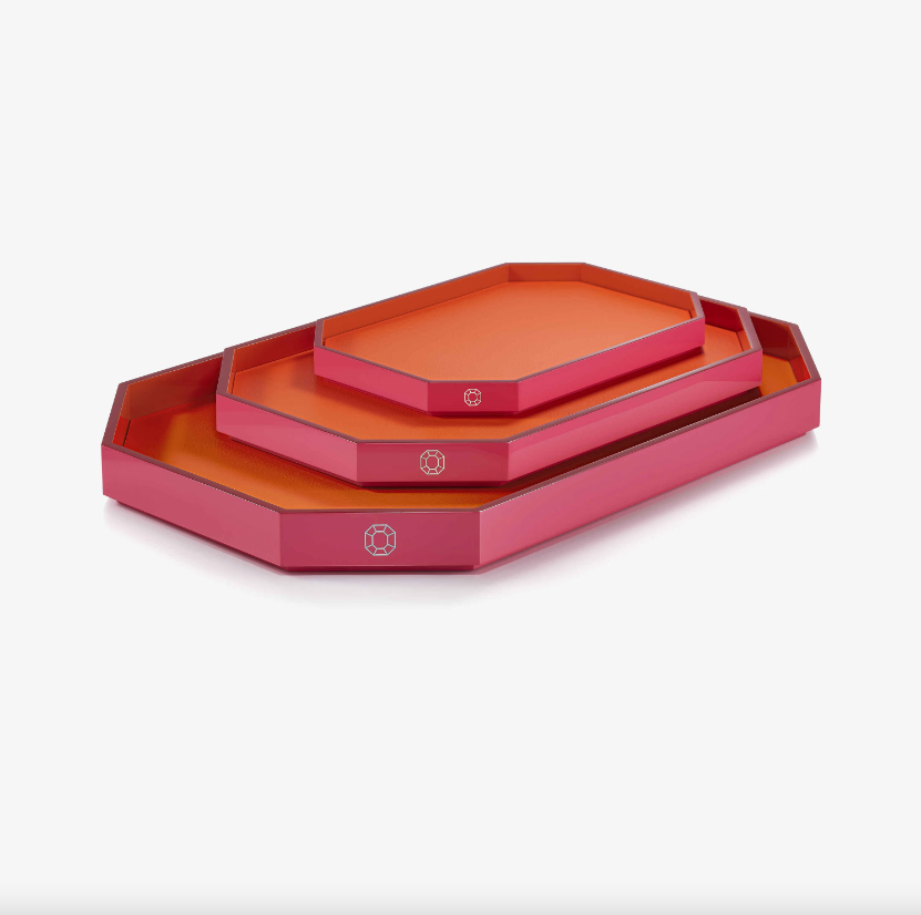 Octogone Tray - Medium - Orange