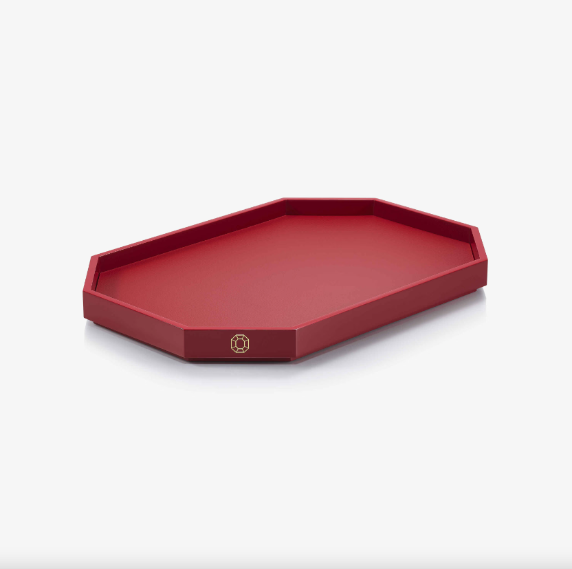 Octogone Tray - Medium - Red