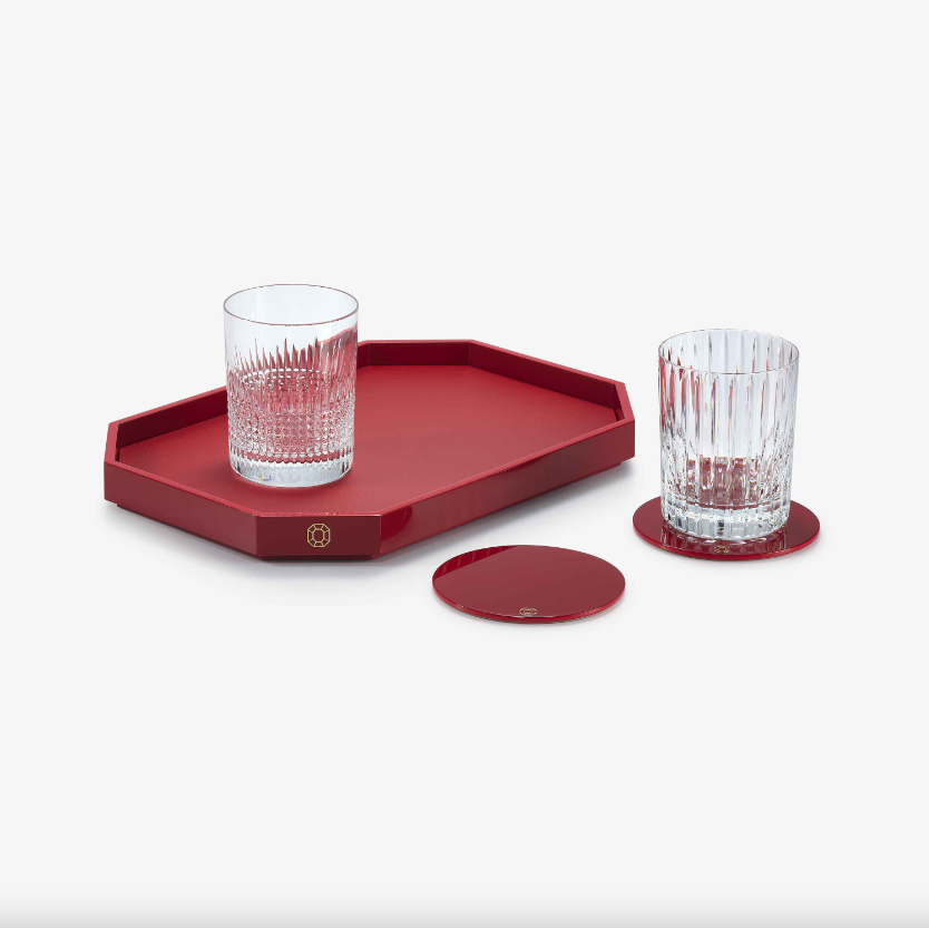 Octogone Tray - Medium - Red