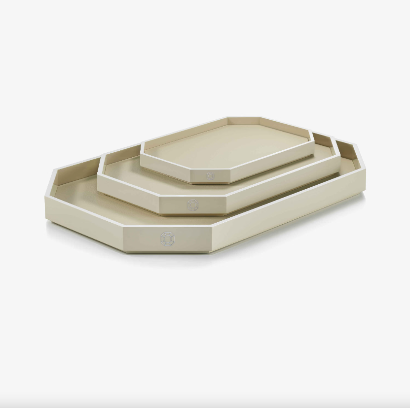 Octogone Tray - Large - Ivory