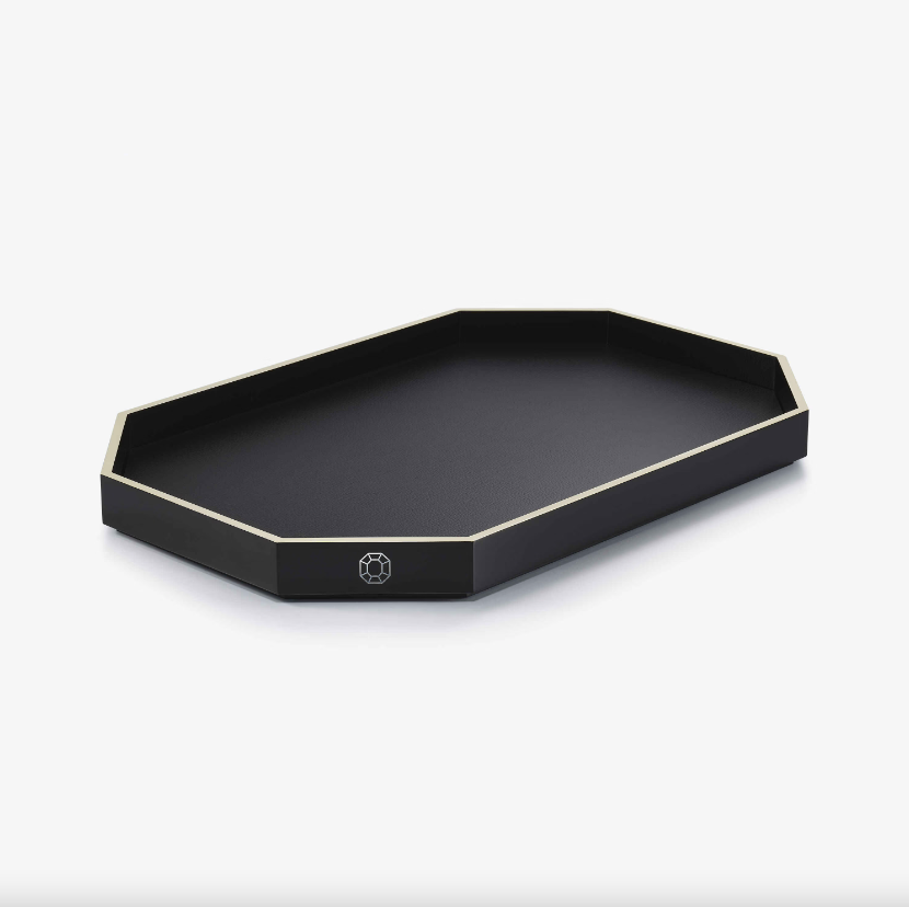 Octogone Tray - Large - Black