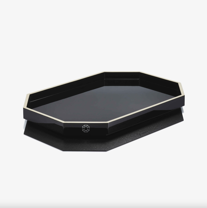 Octogone Tray - Large - Black