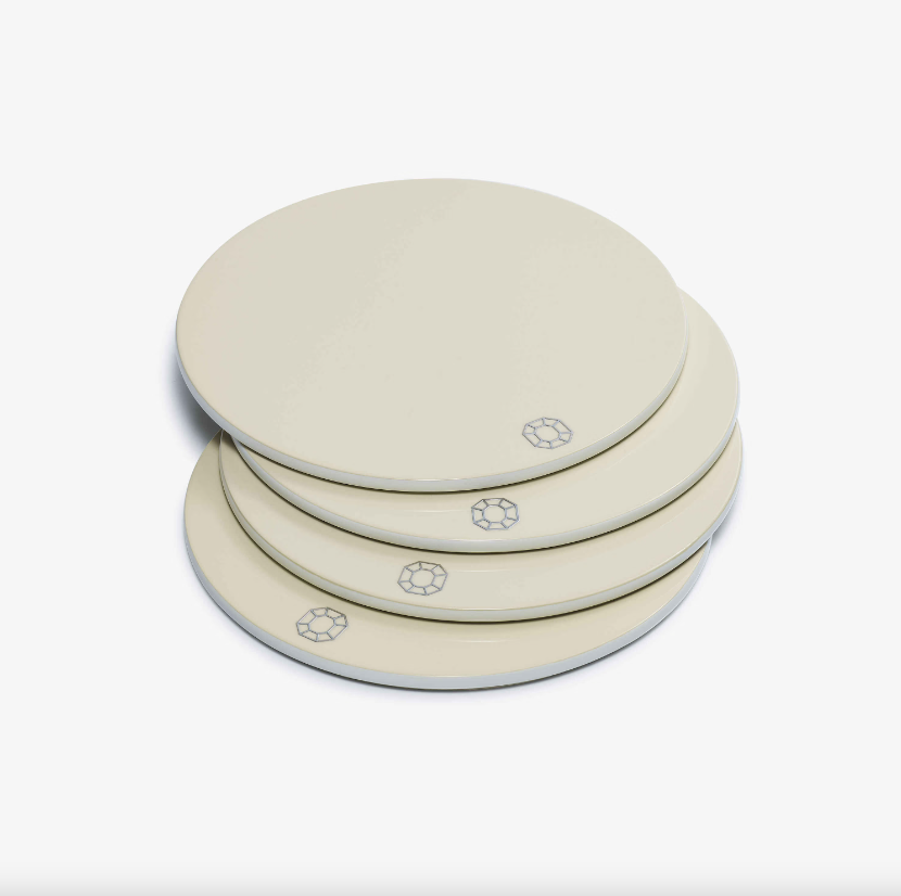 Octogone Coasters - Set of 4 - Ivory