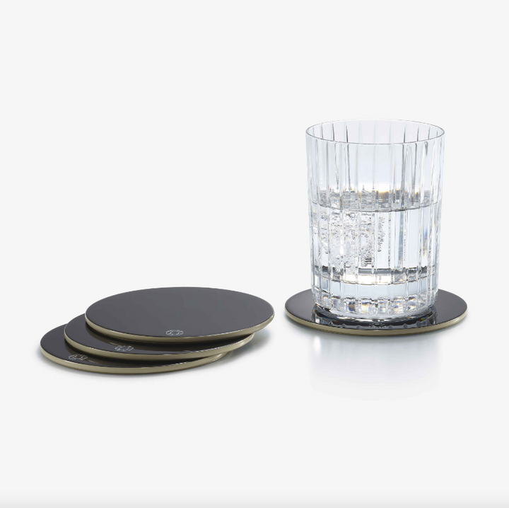 Octogone Coasters - Set of 4 - Black