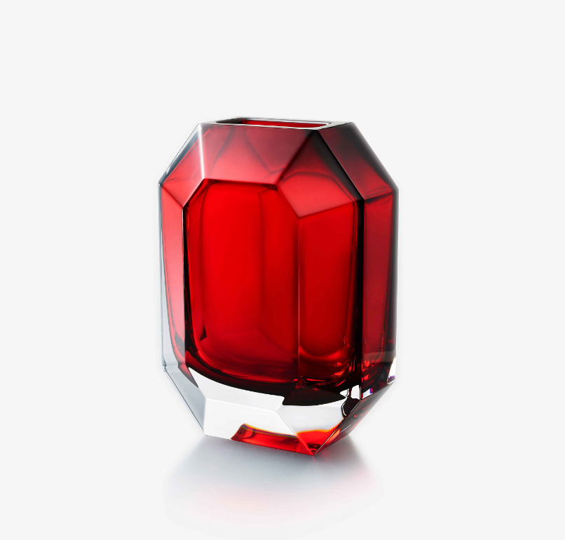 Octogone Vase - Red