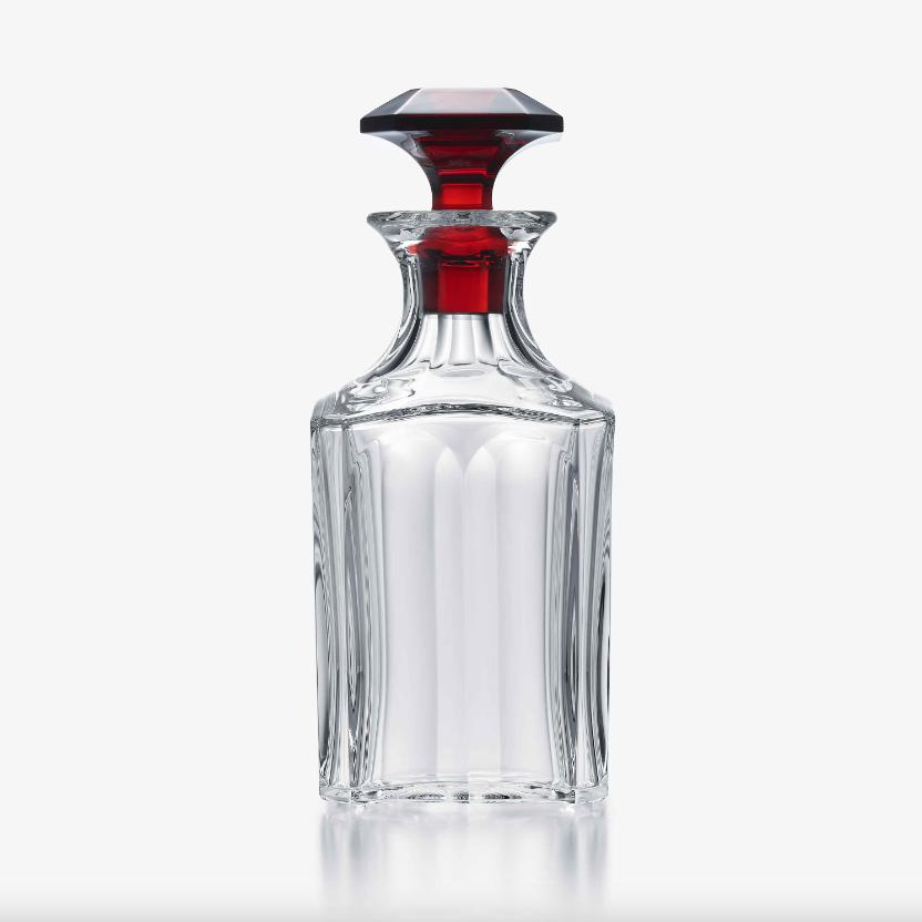 Harcourt 1841 Whiskey Decanter - Clear & Red