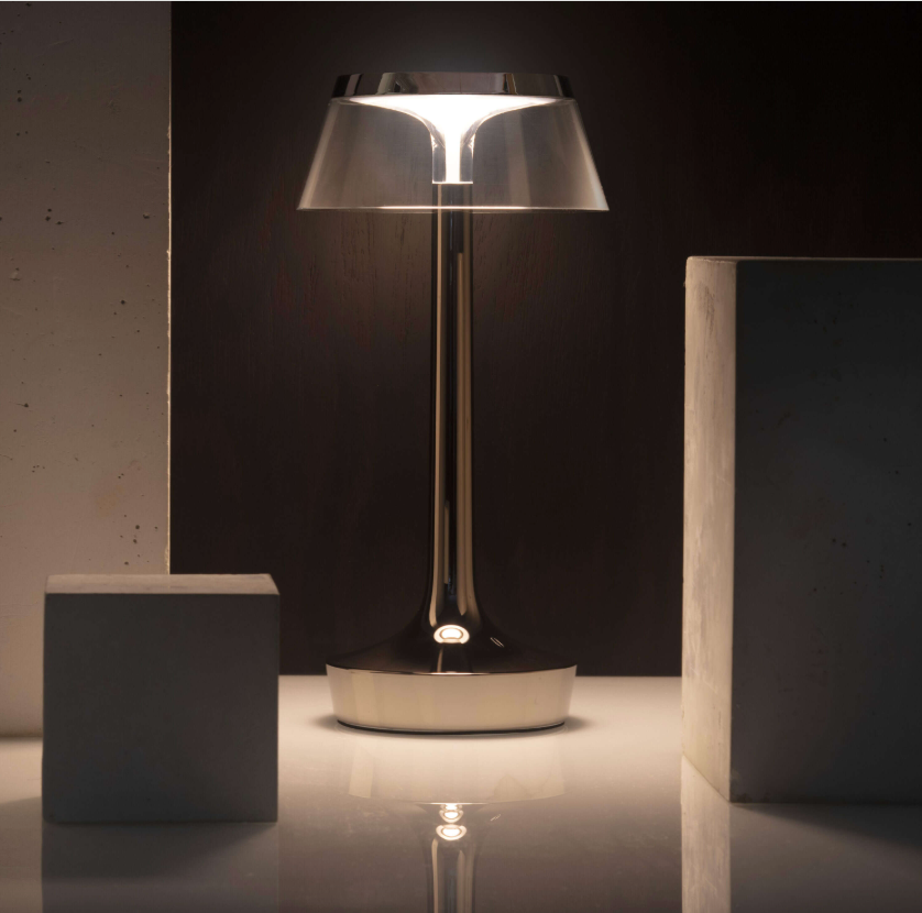 Table Lamp - Bon Jour Unplugged - Black Chrome