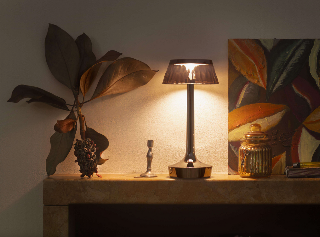 Table Lamp - Bon Jour Unplugged - Black Chrome
