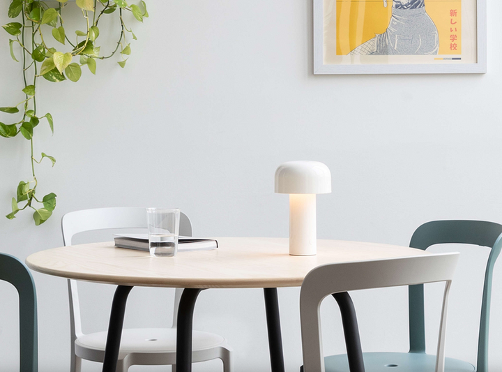Table Lamp - Bellhop Table - White