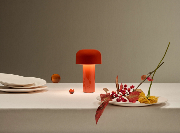 Table Lamp - Bellhop Table - Brick Red