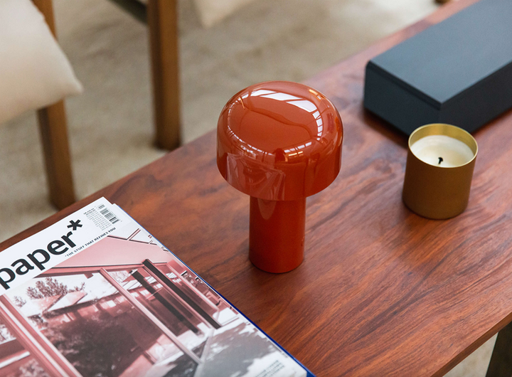 Table Lamp - Bellhop Table - Brick Red