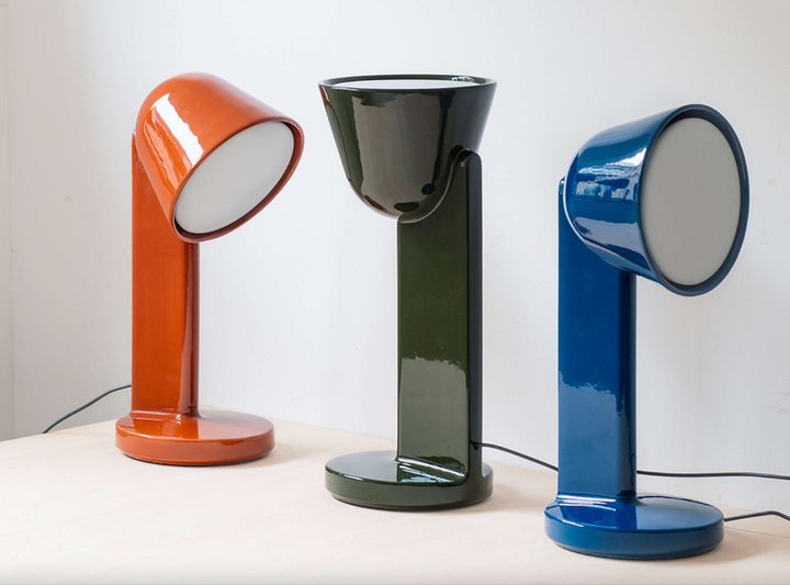 Table Lamp - Céramique Side - Rust Red