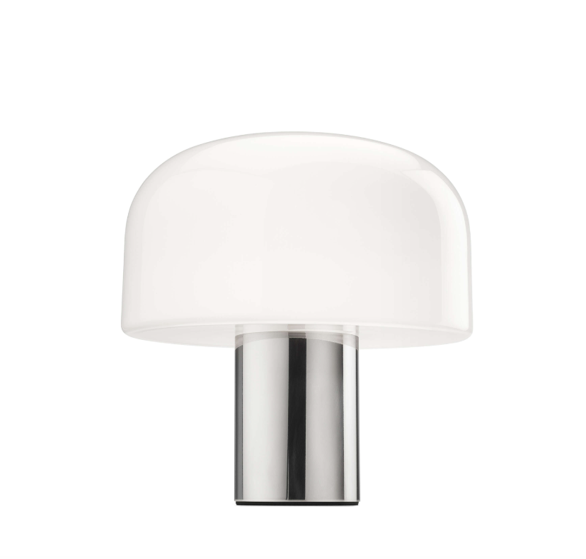 Table Lamp - Bellhop Glass T - Bright Aluminium