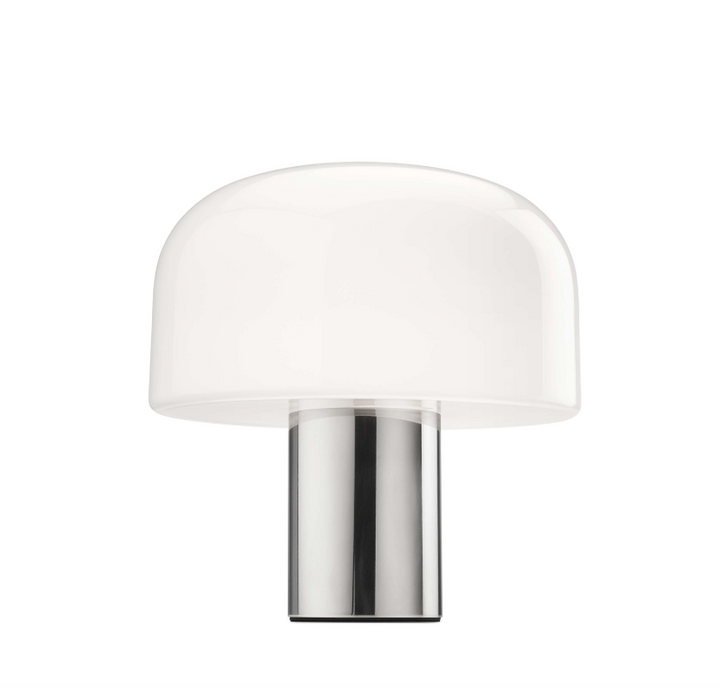 Table Lamp - Bellhop Glass T - Bright Aluminium