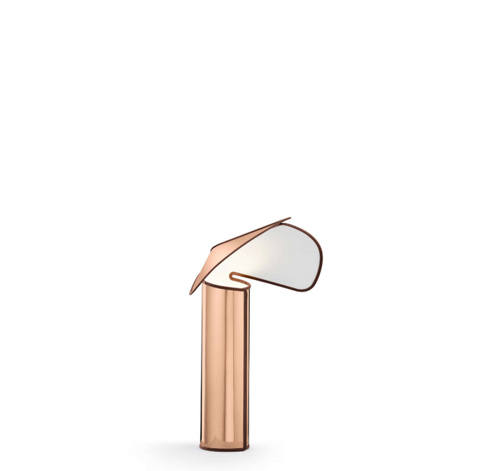 Table Lamp - Chiara Table - Pink Gold/Oxide Red