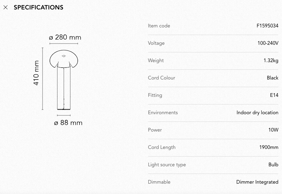 Table Lamp - Chiara Table - Pink Gold/Oxide Red