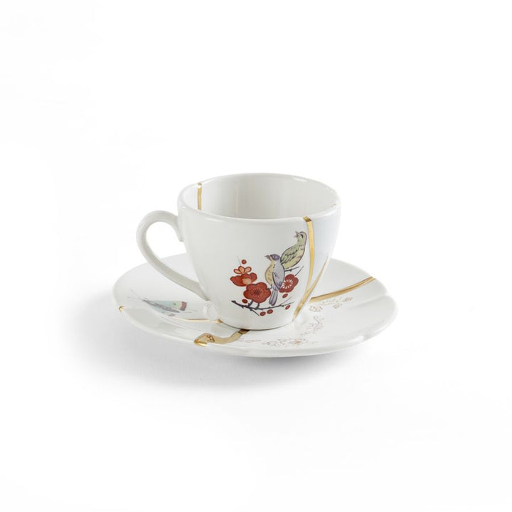 Coffee Cup with Saucer - Kintsugi