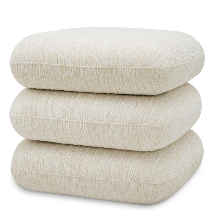 Pouf Greenwich - Pelton Jacquard Off-White