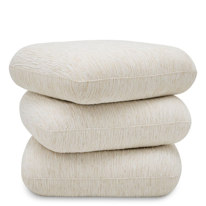 Pouf Greenwich - Pelton Jacquard Off-White
