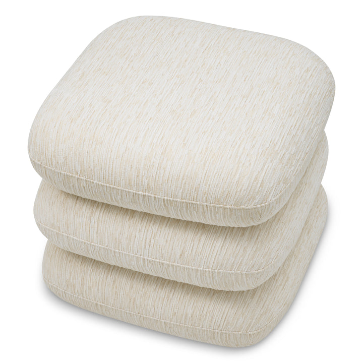 Pouf Greenwich - Pelton Jacquard Off-White