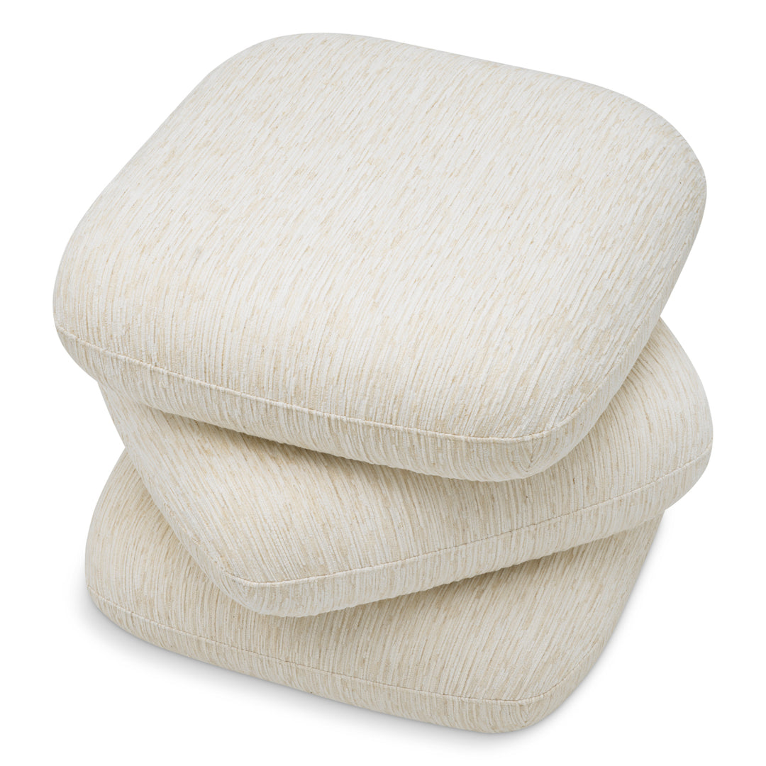Pouf Greenwich - Pelton Jacquard Off-White