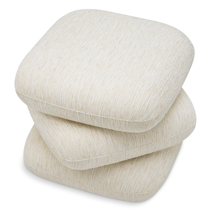 Pouf Greenwich - Pelton Jacquard Off-White