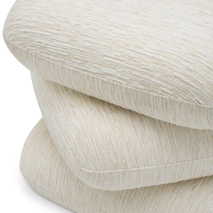 Pouf Greenwich - Pelton Jacquard Off-White