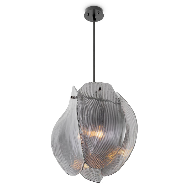 Chandelier - Hibis - Smoke Glass