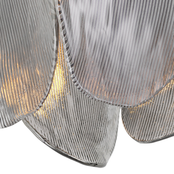 Chandelier - Hibis - Smoke Glass