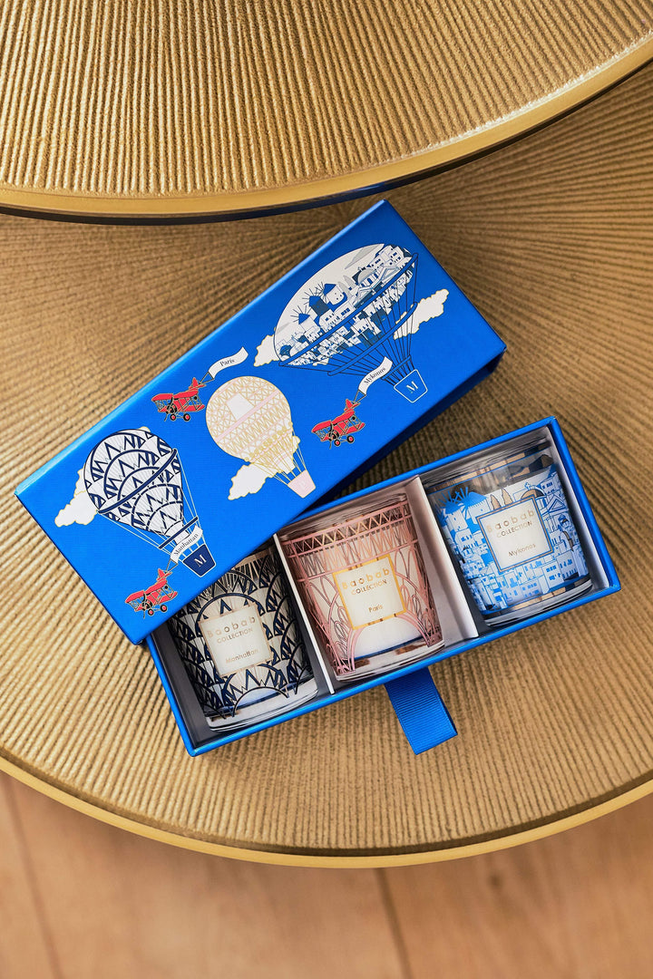Trio Travel Candles - Manhattan / Paris / Mykonos