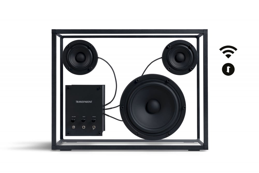 Black Transparent Speaker - Wi-Fi connected