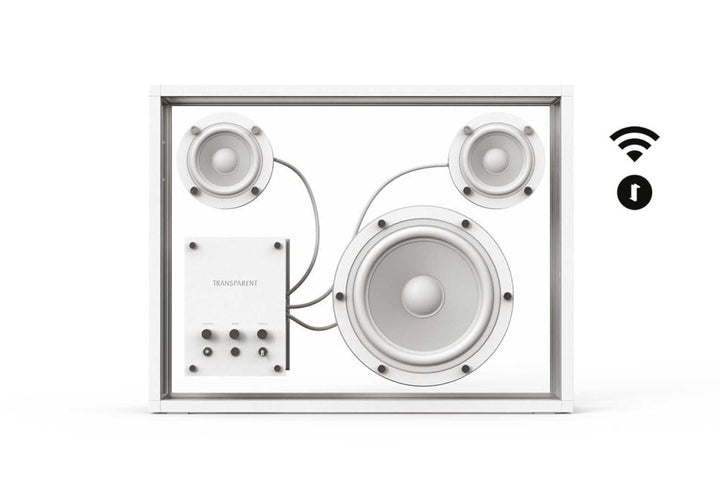 White Transparent Speaker - Wi-Fi connected