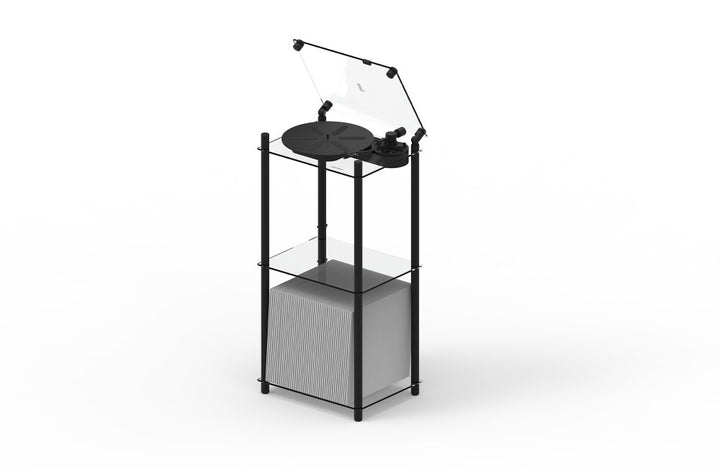 Transparent - Turntable Stand - Black