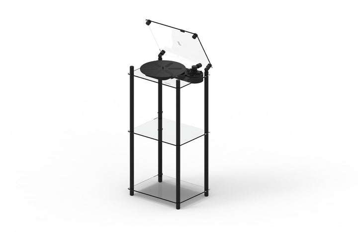 Transparent - Turntable Stand - Black