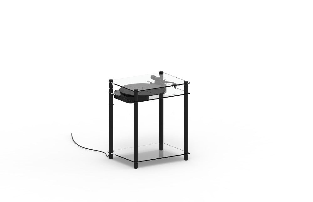 Transparent - Turntable Stand - Black