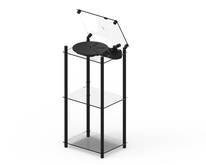 Transparent - Turntable Stand - Black