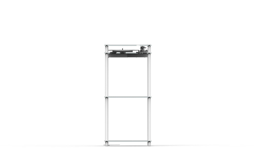 Transparent - Turntable Stand - White