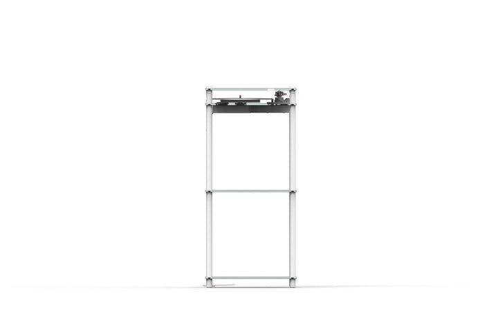 Transparent - Turntable Stand - White