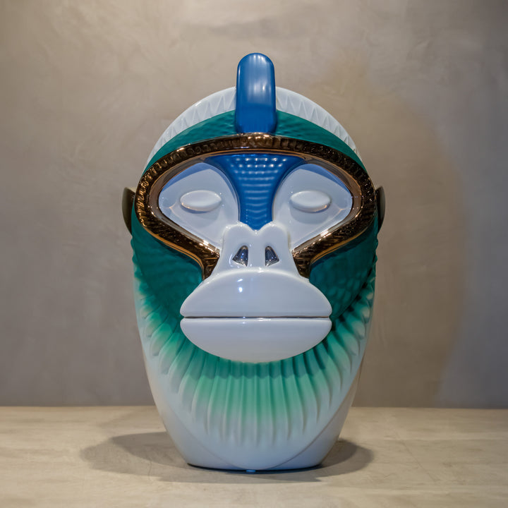 Vase Primates Kandti - Light Green