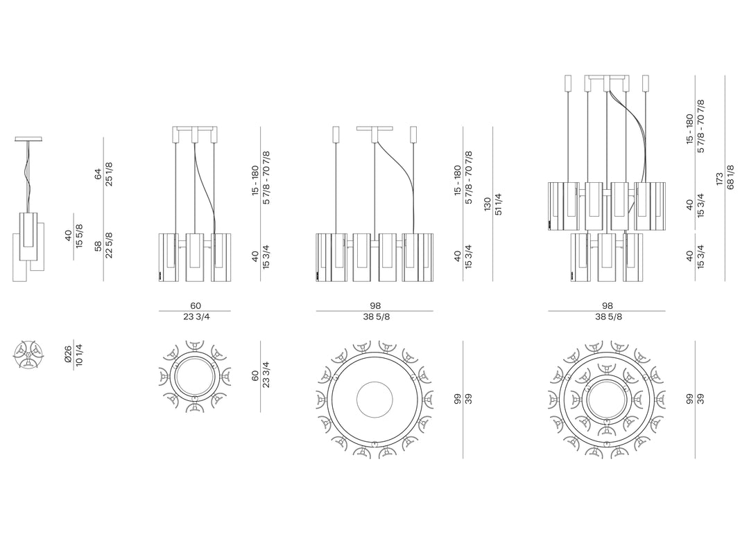 Chandelier - Polaris Steel