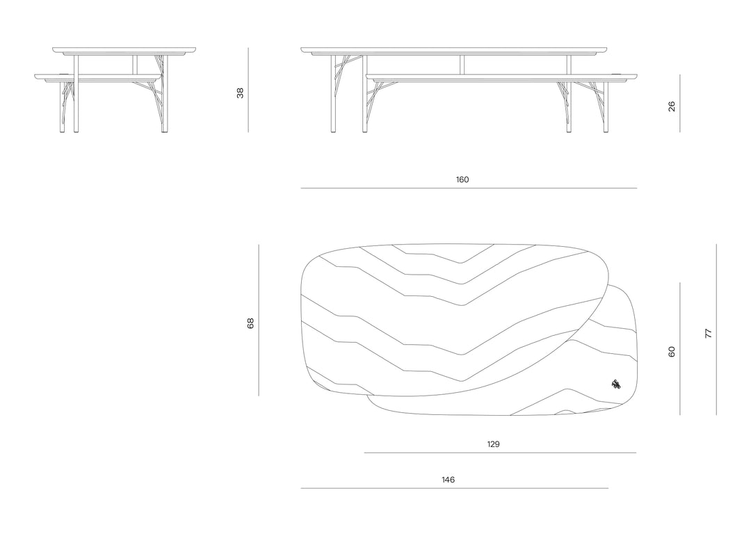 Coffee Table - Trapeze