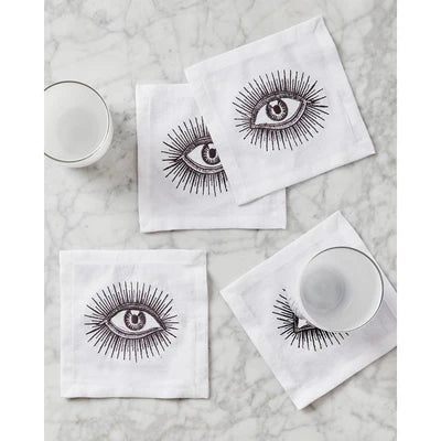 Eyes Cocktail Napkins - Set of 4