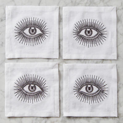 Eyes Cocktail Napkins - Set of 4
