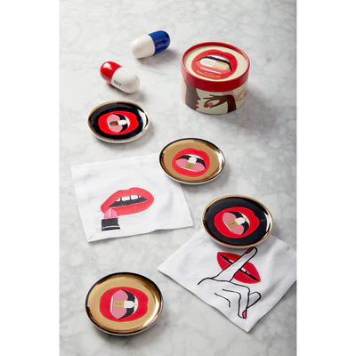Lips Cocktail Napkins - Set of 4