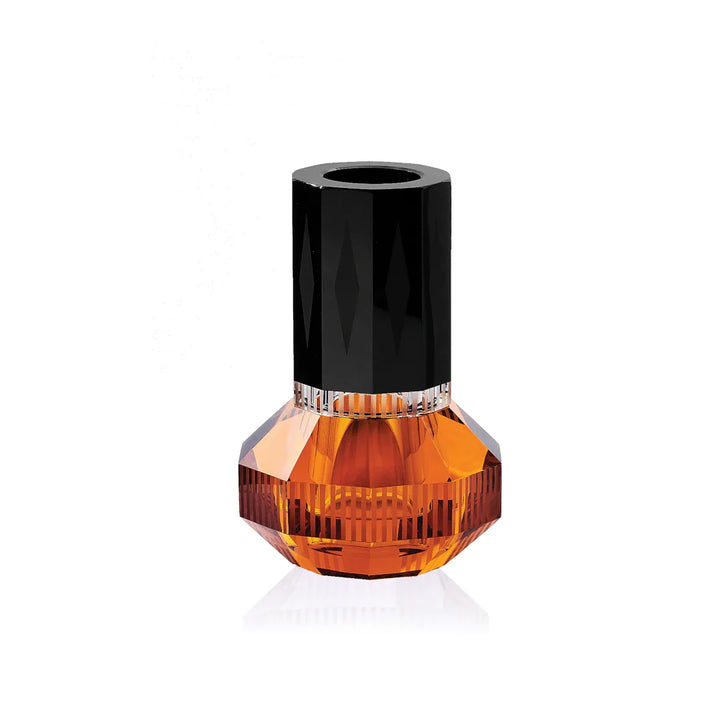 Vase - Chicago - Amber/Clear/Black