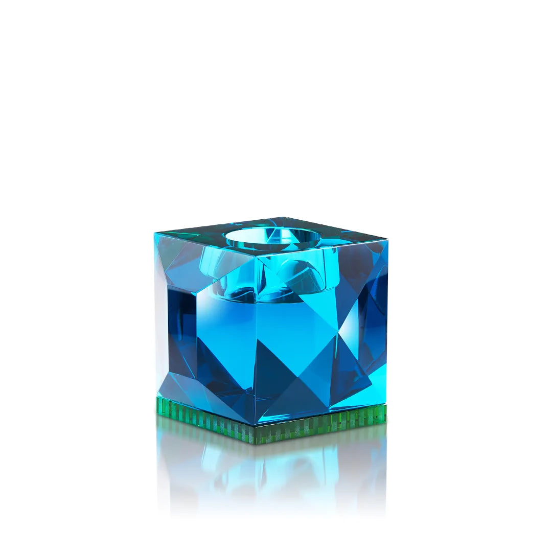 Tealight Holder - Ophelia - Azure/Green