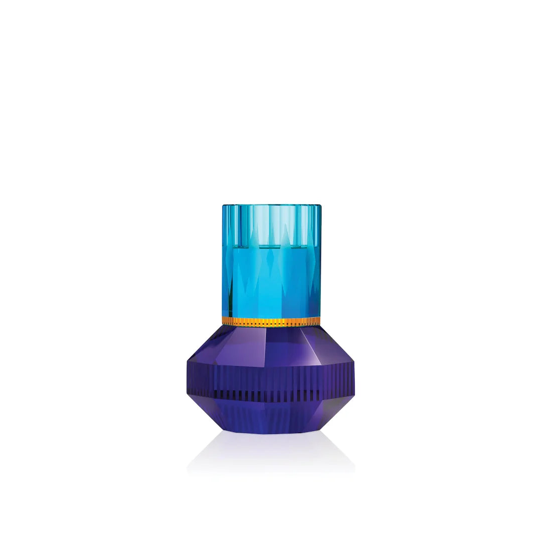 Tealight Holder - Chicago - Azure/Yellow/Cobalt
