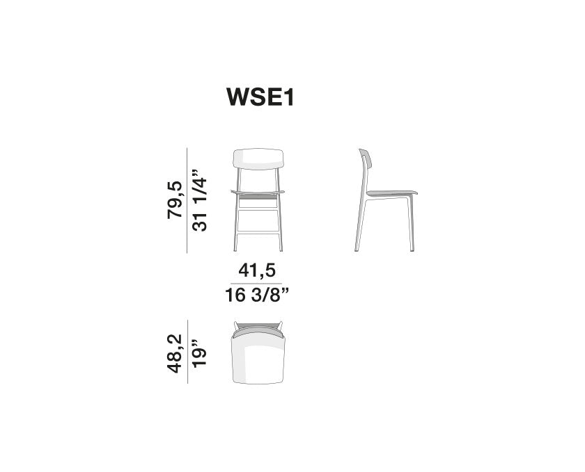 Dining Chair - Woody - By Francesco Meda