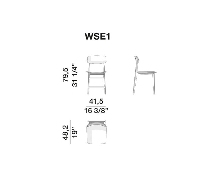 Dining Chair - Woody - By Francesco Meda